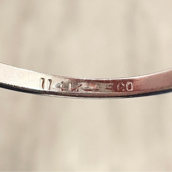 Vintage 14K PSCO Natural Ruby Diamond Ring Art Nouveau Size 7 Filigree Starburst - Picture 15 of 16